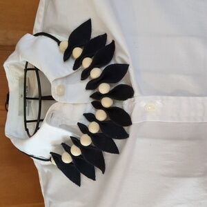 NEW! Handmade Genuine Suede Natural Wood Necklace Choker Bracelet Black #04